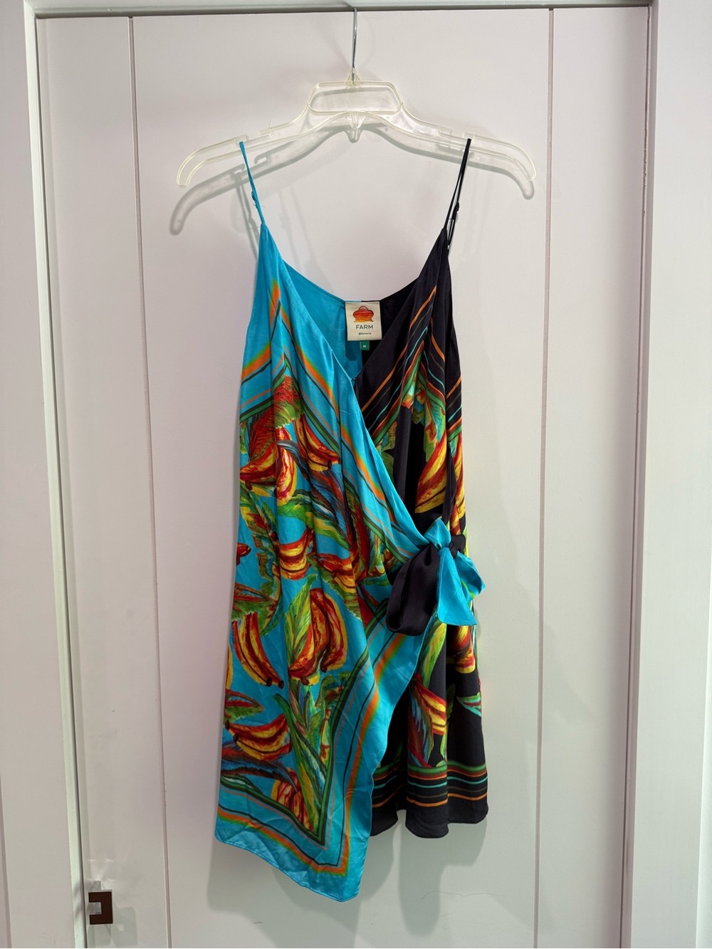 FARM Rio Banana Mini Wrap Dress